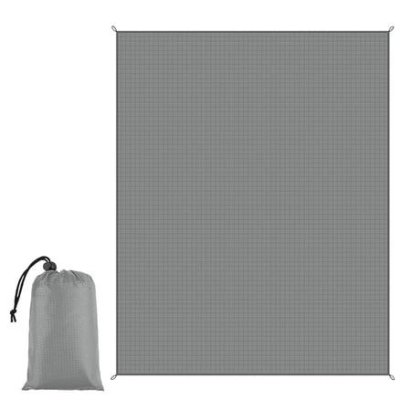 Camping Blanket Picnic Mat Waterproof Foldable Beach Mat Dark Gray