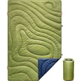 thumbnail image 1 of Camping Blanket | X-Large, Wind and  Warm Puffy Blanket Quilt | Lightweight Portable | Outdoor Concerts, Picnics, Backpacking, Travel, Hiking, Beach, Stadium (Garnish Green), 1 of 6
