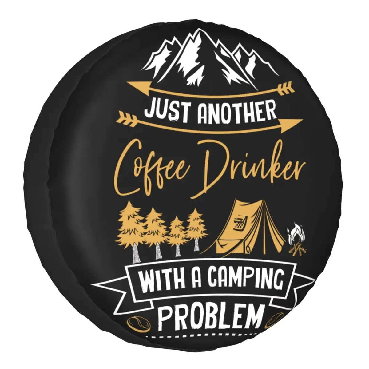 Camping Bonfire Spare Tire Cover for Pajero Life Is Better With A Beer