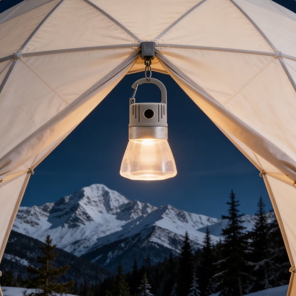 Camping Bottle Cap Light RGB Flashlight Lantern - Outdoor Emergency Camping Light, USB-C Rechargeable, Multi Mode Strong Weak Flash, Hanging Buckle, Gray