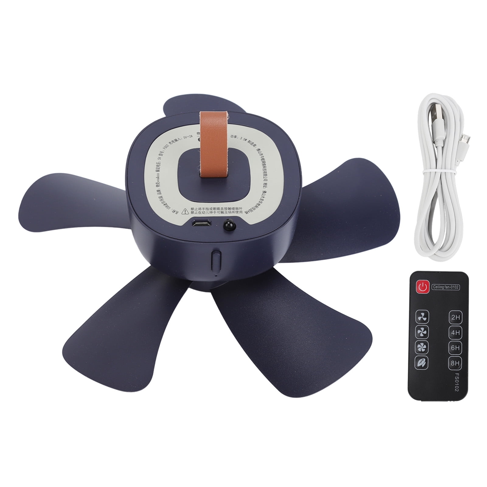 Camping Ceiling Fan, Hook Small Ceiling Fan Remote Control For Home