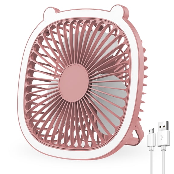 Camping Ceiling Fan Portable USB Rechargeable Tent Fan with Light 3 Speed Adjustable Hanging Fan for Outdoor Use