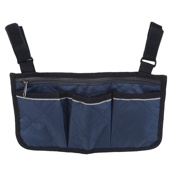 Camping Chair Armrest Storage Bag Wheelchair Chair Side Bag W/ Reflective Strip Outdoor Camping Tools