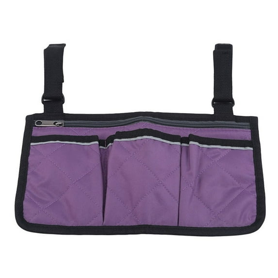 Camping Chair Armrest Storage Bag Wheelchair Chair Side Bag W/ Reflective Strip