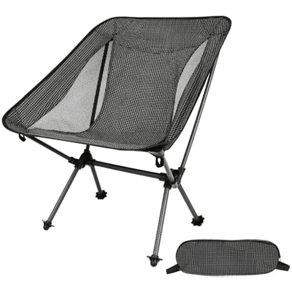 Camping Chair, Carbon Fiber Frame 1.5 lbs Ultralight Folding Chair, Compact Portable Camp Chair for Adults, Backpacking, Hiking, Outdoor, Travel$$Sport & Recreation Other