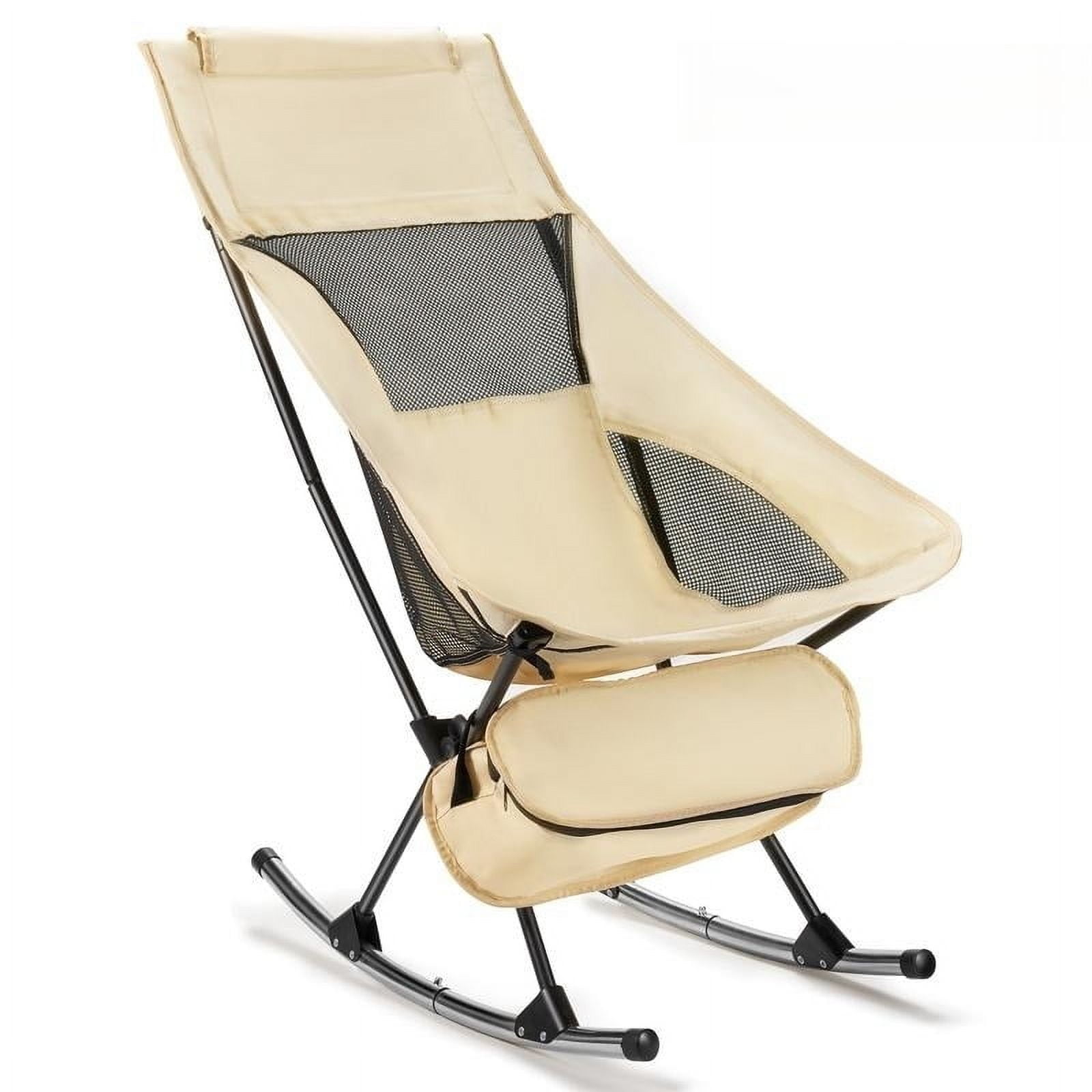 Camping Chair, High Back Rocking Chair 165 lbs Capacity, Compact ...