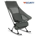 thumbnail image 1 of Camping Chair, Vecukty High Back Rocking Chair 165 lbs Capacity,Compact Outdoor Portable Folding Rocker Chair for Camping Hiking Gardening Travel Beach Picnic,Gray, 1 of 9