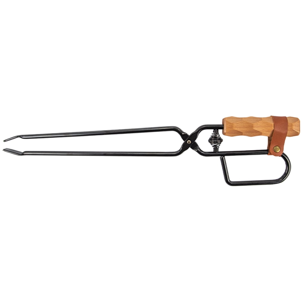 Camping Charcoal Tong BBQ Fire Clip Outdoor Barbecue Fireplace Tong