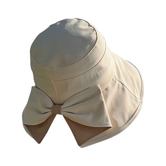 TACILIP Camping, Summer New Bow Bucket Hat Sun Hat Outdoor Fashion Versatile Sun Hat, Outdoor Sports Equipment Camping Accessories Travel