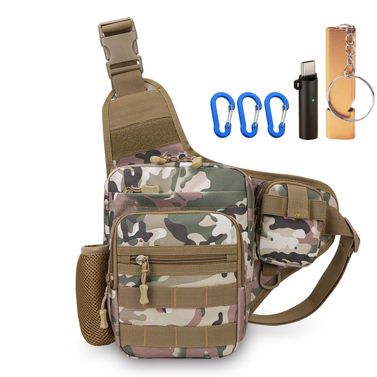 Camping Climbing Bag Chest Pouch For Men Cycling Hiking Travel Outdoor Sport Tactical Crossbody Molle Fishing Waist Fanny Pack