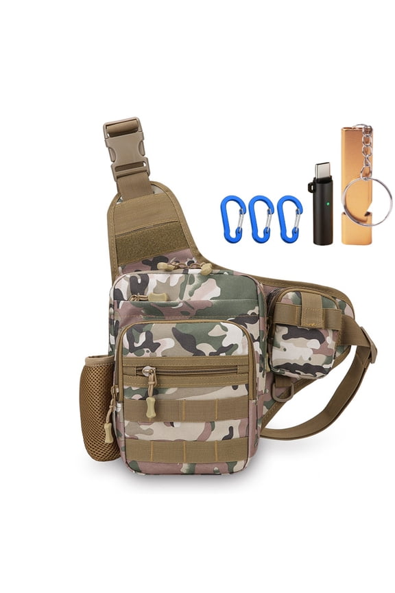Camping Climbing Bag Chest Pouch For Men Cycling Hiking Travel Outdoor Sport Tactical Crossbody Molle Fishing Waist Fanny Pack