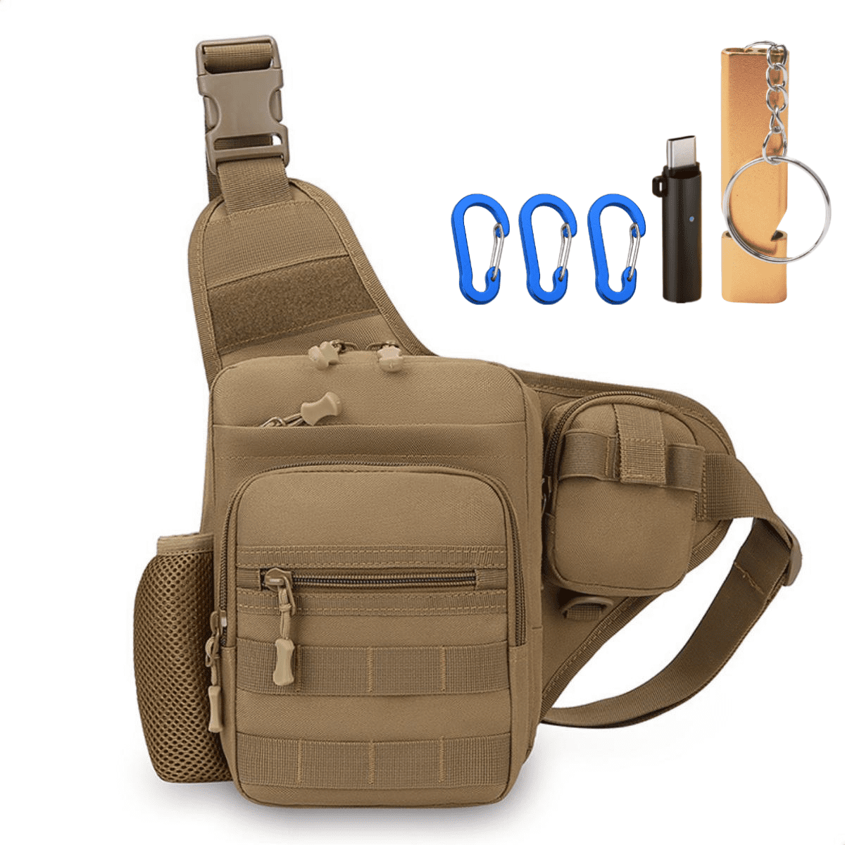 Camping Climbing Bag Chest Pouch For Men Cycling Hiking Travel Outdoor Sport Tactical Crossbody Molle Fishing Waist Fanny Pack