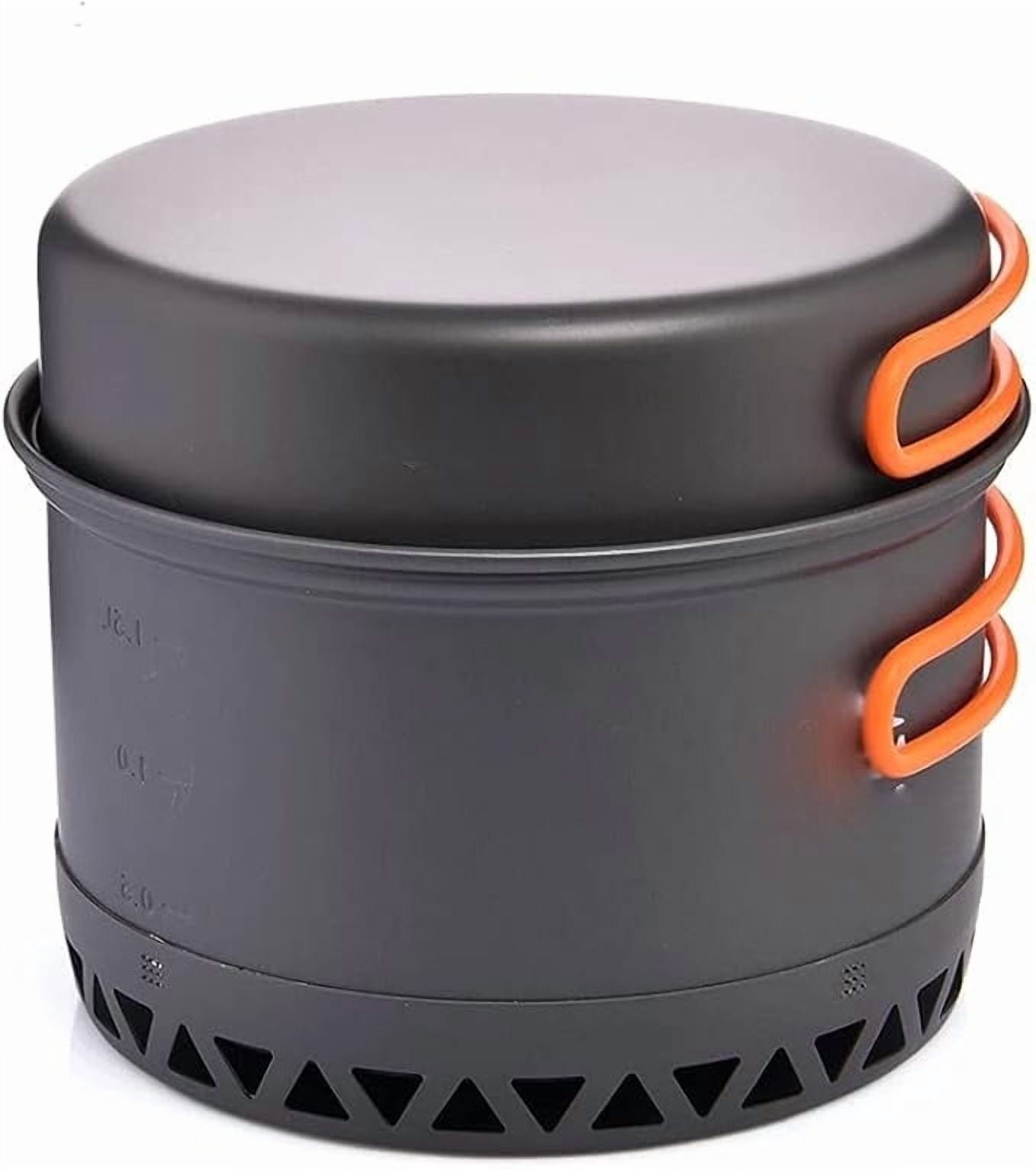 Camping Cookware 2.3L Set Pots Outdoor Cooking Heat Cooker Travel ...