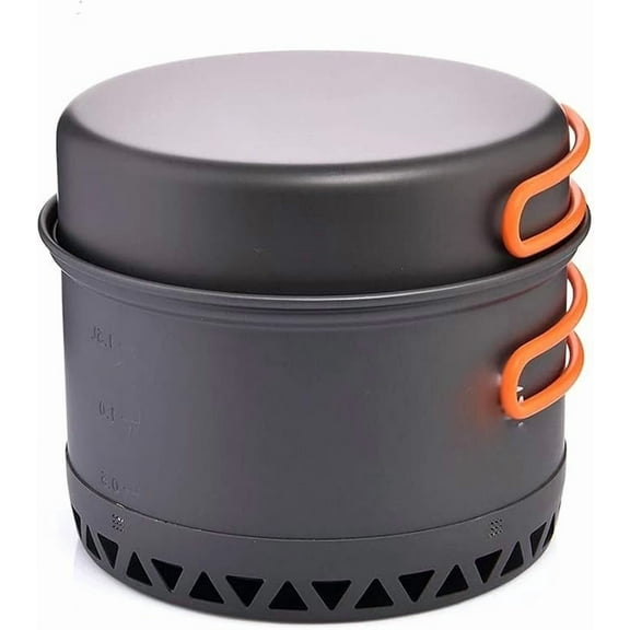 Camping Cookware 2.3L Set Pots Outdoor Cooking Heat Cooker Travel Tableware Bowler Tourist Kitchen Pot Utensil Equipment