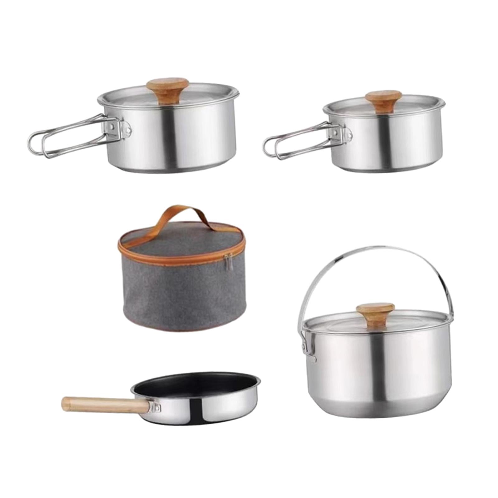 Camping Cookware Cookset Nonstick Tableware Frying Pan Cooking Set Outdoor Pot for Dinner