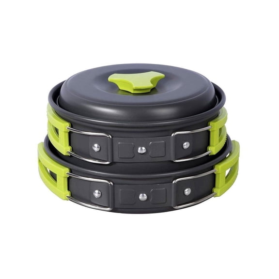 Camping Cookware Mess Kit Backpacking Gear & Hiking Outdoors Bug Out Bag Cooking