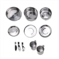 thumbnail image 1 of Camping Cookware Set,Stainless Steel Camping Pot, Portable Outdoor Tableware Set, Foldable and Stackable Pot Set, 1 of 8