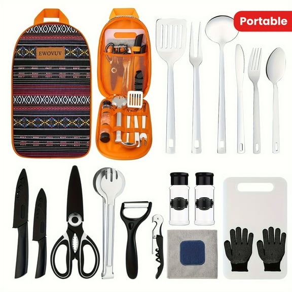 Camping Cookware Sets Camping Essentials Cookware Accessories Gear Camping Tents Camp Kitchen RV Gadgets Outdoor Stoves Portable Picnic Gifts Barbecue Stuff