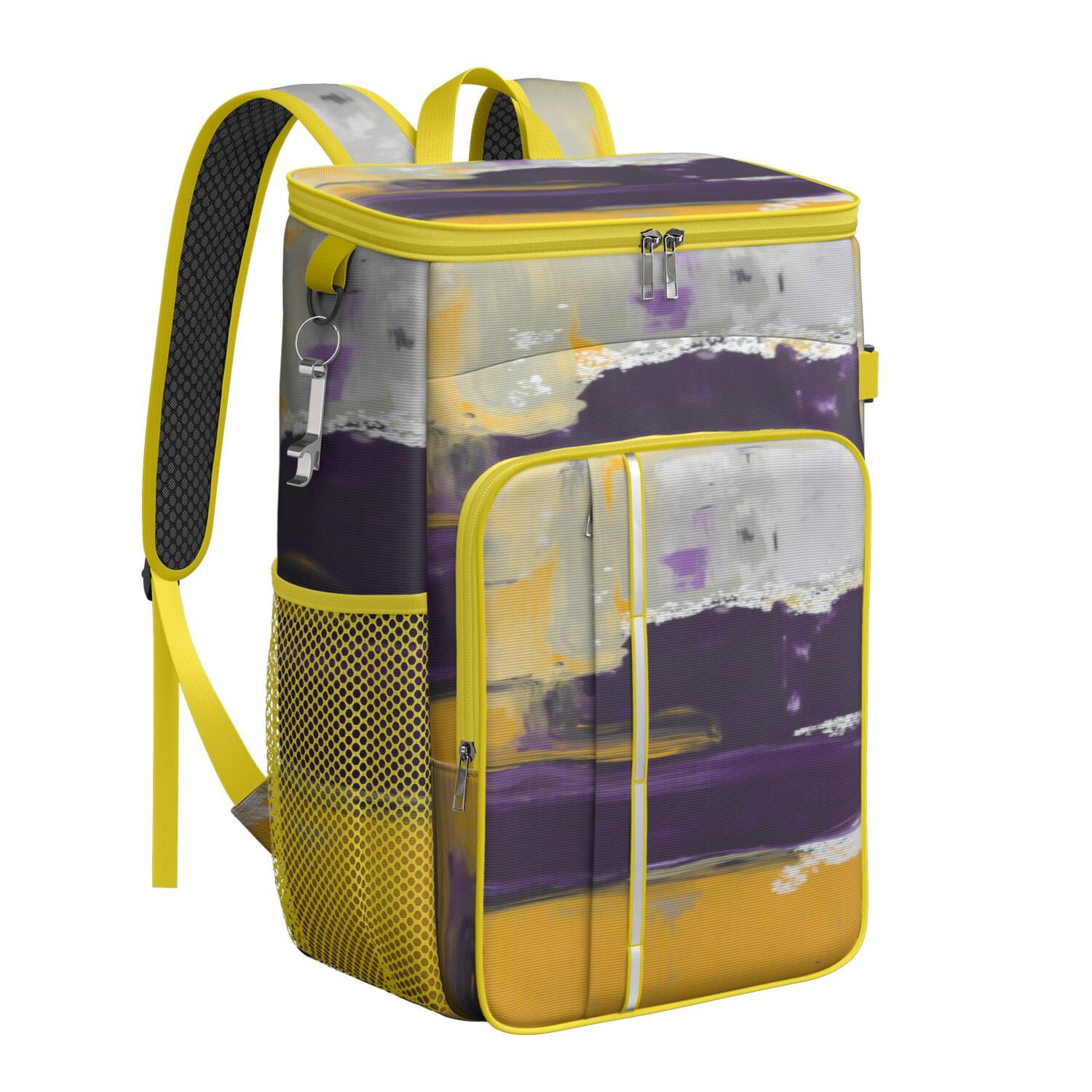 Camping Cooler Backpack Cans,Cooler Bag Insulated Leak Proof Travel Cooler Bag Waterproof Lunch Picnic Beach Work Trip Thermal Bag Drink Beverage Beer Bag Cooler Abstract Geometry Colorful
