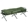 thumbnail image 1 of Camping Cot for Adult, 1 Person Outdoor Folding Bed with Air Mattress, Single Cot for Sleeping with Sleeping Bag and Carry Bag, 264LBS Weight Capacity, 1 of 7