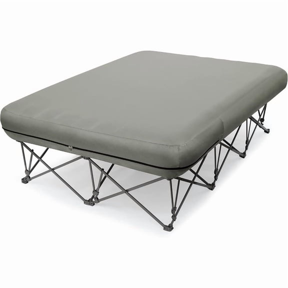 Camping Cot,Camping Cots for Adults,Folding Camping Cot with Inflatable Air Mattress and Carry Bag