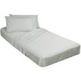 thumbnail image 1 of Camping Cot Mattress 4-Pcs Sheet set 100 % Egyptian Cotton 700 TC Perfect for Narrow Twin/Cot Size/Rv Bunk/Guest Bed/Camping Cot Size - 28" X 75" Color Light Grey Solid, 1 of 6