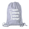 thumbnail image 1 of Camping Cotton Drawstring Backpack for Birthday parties and Summer Camp, 1 of 2