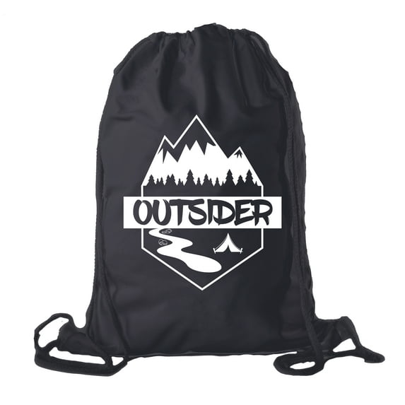 Camping Cotton Drawstring Backpack for Birthday parties and Summer Camp