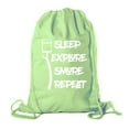 thumbnail image 1 of Camping Cotton Drawstring Backpack for Birthday parties and Summer Camp, 1 of 2