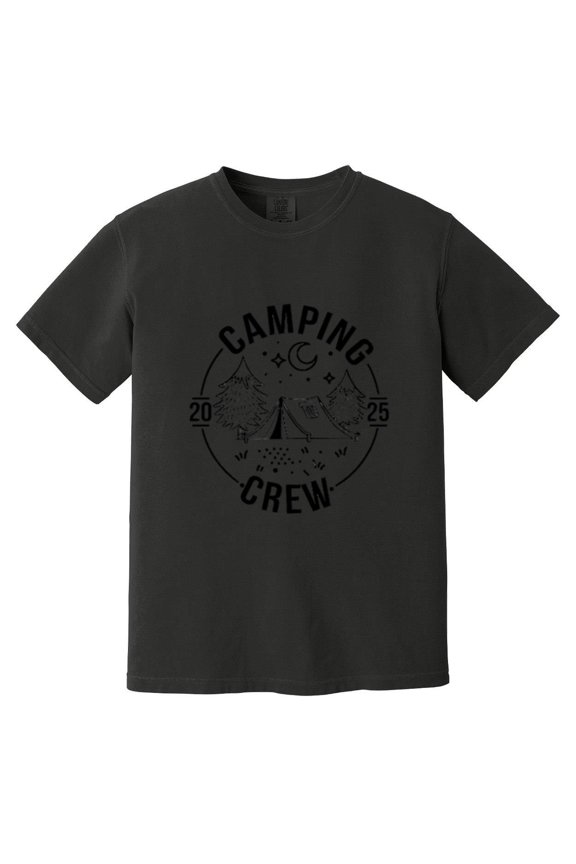 Camping Crew 2025 Family Vacation Summer Adventure Trip Comfort Color T-Shirt, Unisex, up to size 4XL
