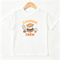 thumbnail image 1 of Camping Crew Boys Graphic Tee, Cute Marshmallow Outdoor S'mores 100% Cotton Kids Short Sleeve T-Shirt, 1 of 5