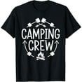 thumbnail image 1 of Camping Crew Campfire Family Camper Gift Hiking T-Shirt, 1 of 4