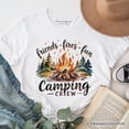 thumbnail image 1 of Camping Crew Campfire T-Shirt, Friends Fires Fun Outdoor Tee, 1 of 6