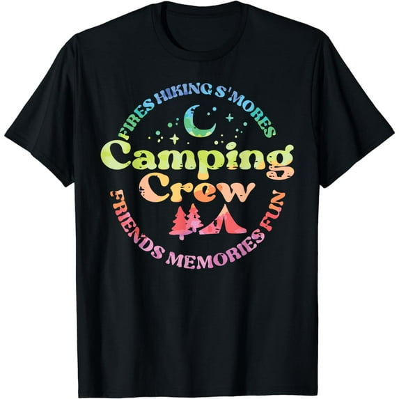 Camping Crew Family Friends Girls Kids Toddler Youth Women T-Shirt