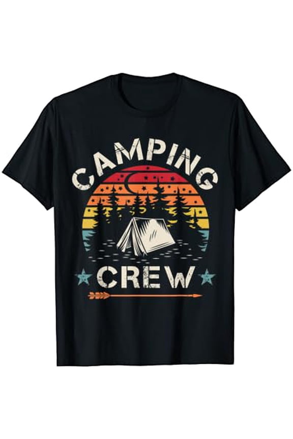 Camping Crew Retro Camper T Shirt
