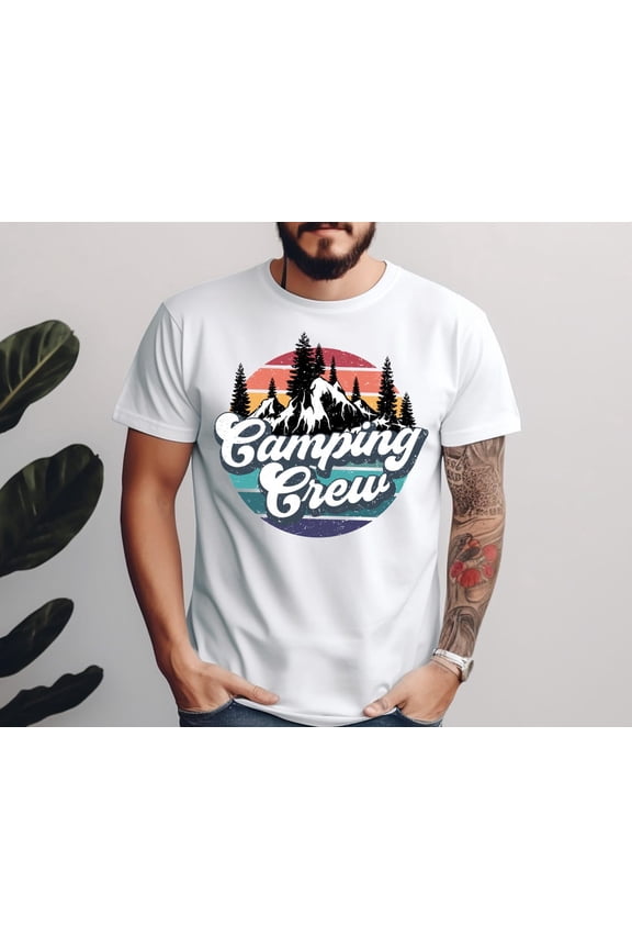 Camping Crew Shirt, Camp Fire Nights Tee, Campground Shirt, Family Camping Shirt, Friends Adventure Tee, Boys Trip Shirt Tshirt All Size S-5XL