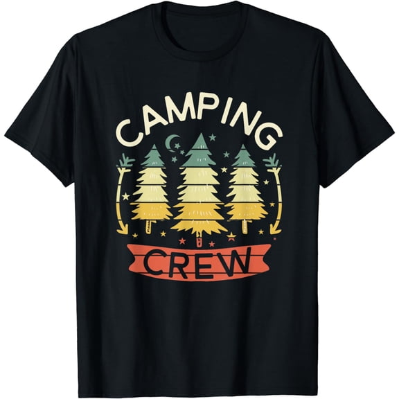 Camping Crew Shirt Kids Family Camping Shirts Matching Group T-Shirt