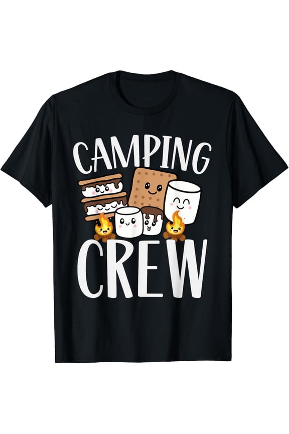 Camping Crew Smore Campfire Group Squad Team Men Women T Shirt
