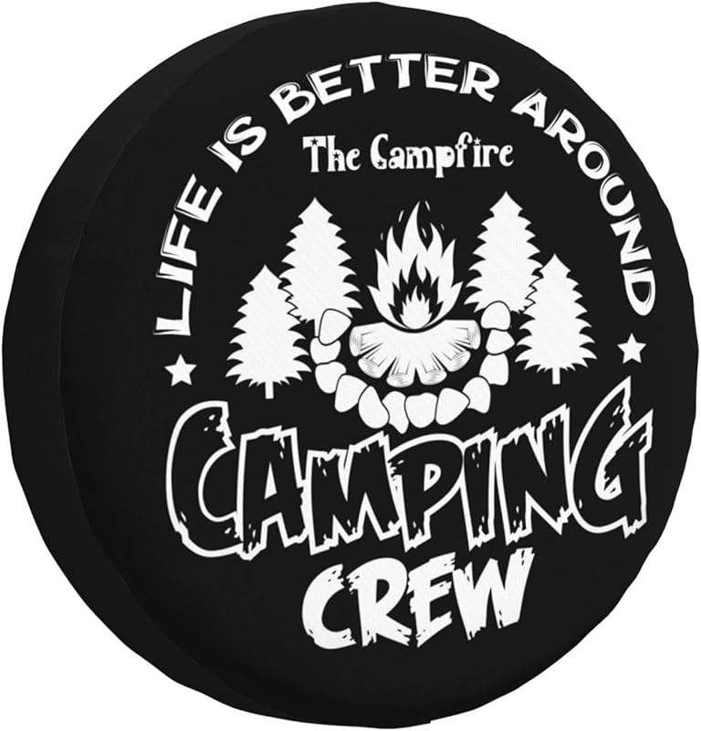 Camping Crew Spare Tire Cover Weatherproof Universal Wheel Protectors