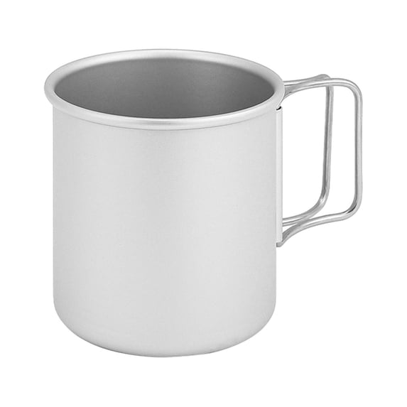 Camping Cup - Aluminum Alloy Open-Flame Safe Lightweight Mug with Handle for Hanging for Boiling Water Over Campfire
