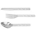 thumbnail image 1 of Camping Cutlery Set Stainless Steel Outdoor Flatware Hiking Utensils Foldable Forks Travel Tableware Portable, 1 of 6