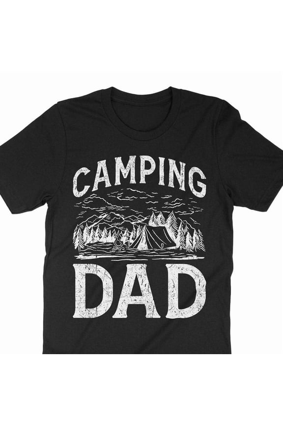 Camping Dad Shirt Outdoor Camper Summer Camp Tents RV Graphic Tee,for unisex up to size 5XL
