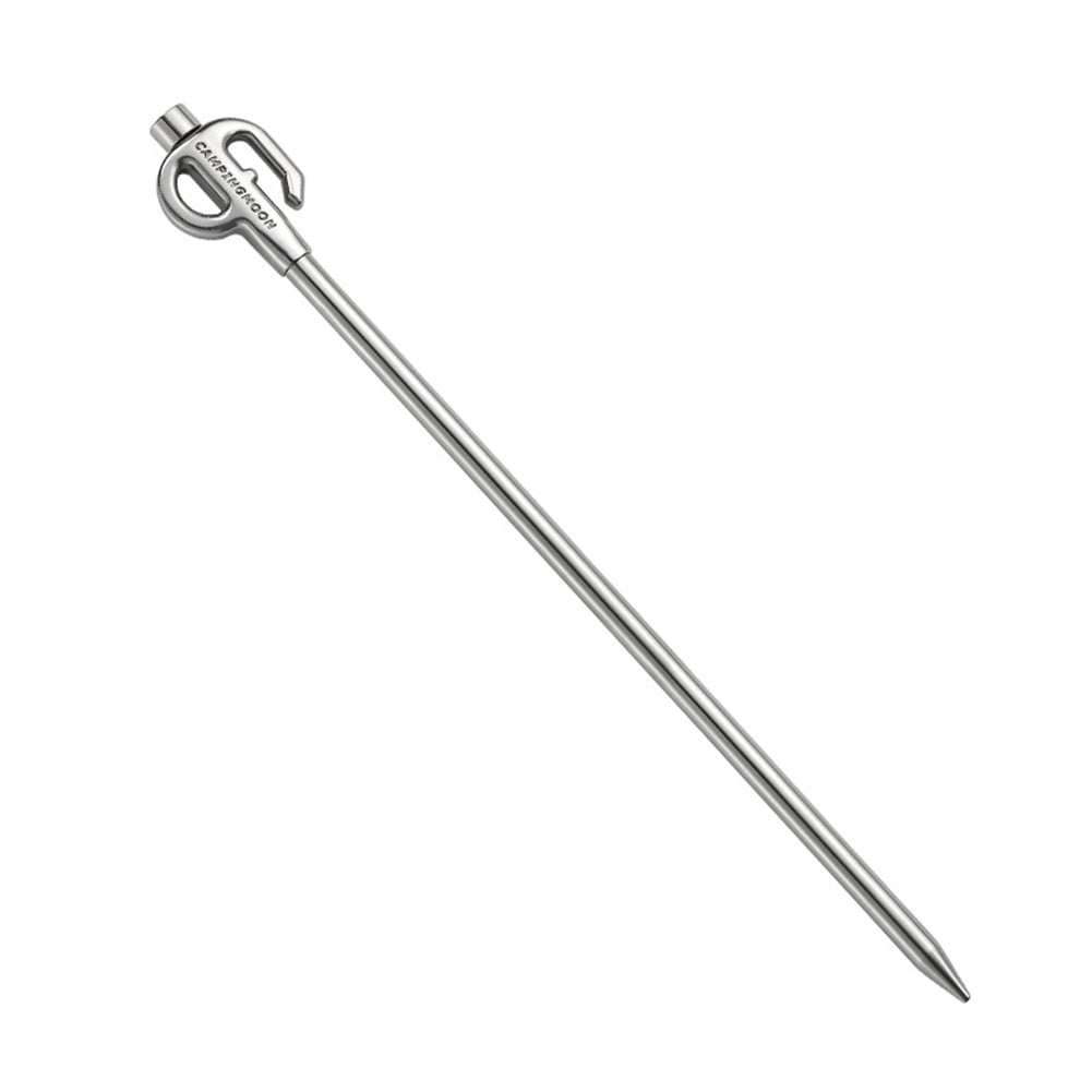 Camping Dog Anchor Spike Stainless Steel Dog Tie Out Stake For Pets Outdoor (45cm)
