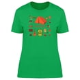 thumbnail image 1 of Camping Equipment T-Shirt Women -Image by Shutterstock, Female x-Large, 1 of 2
