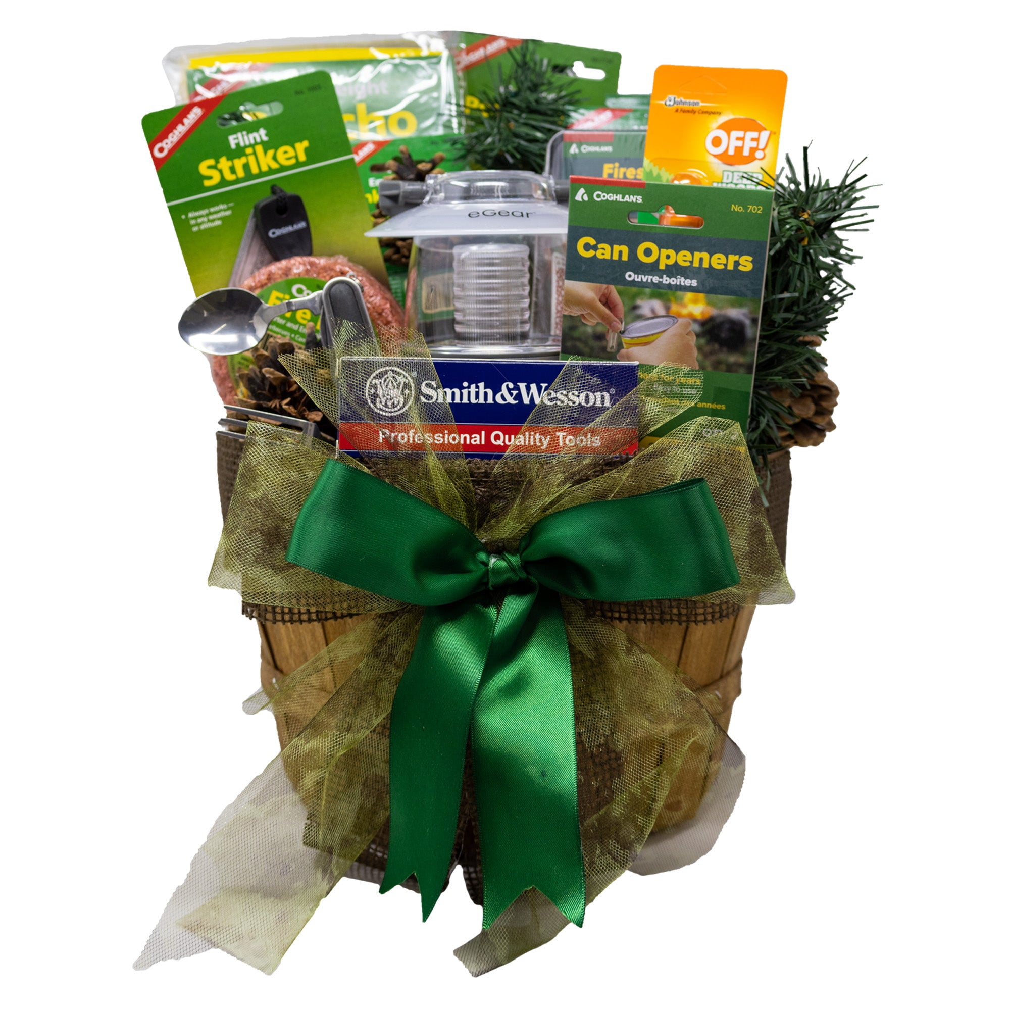Camping Essentials Gift Basket