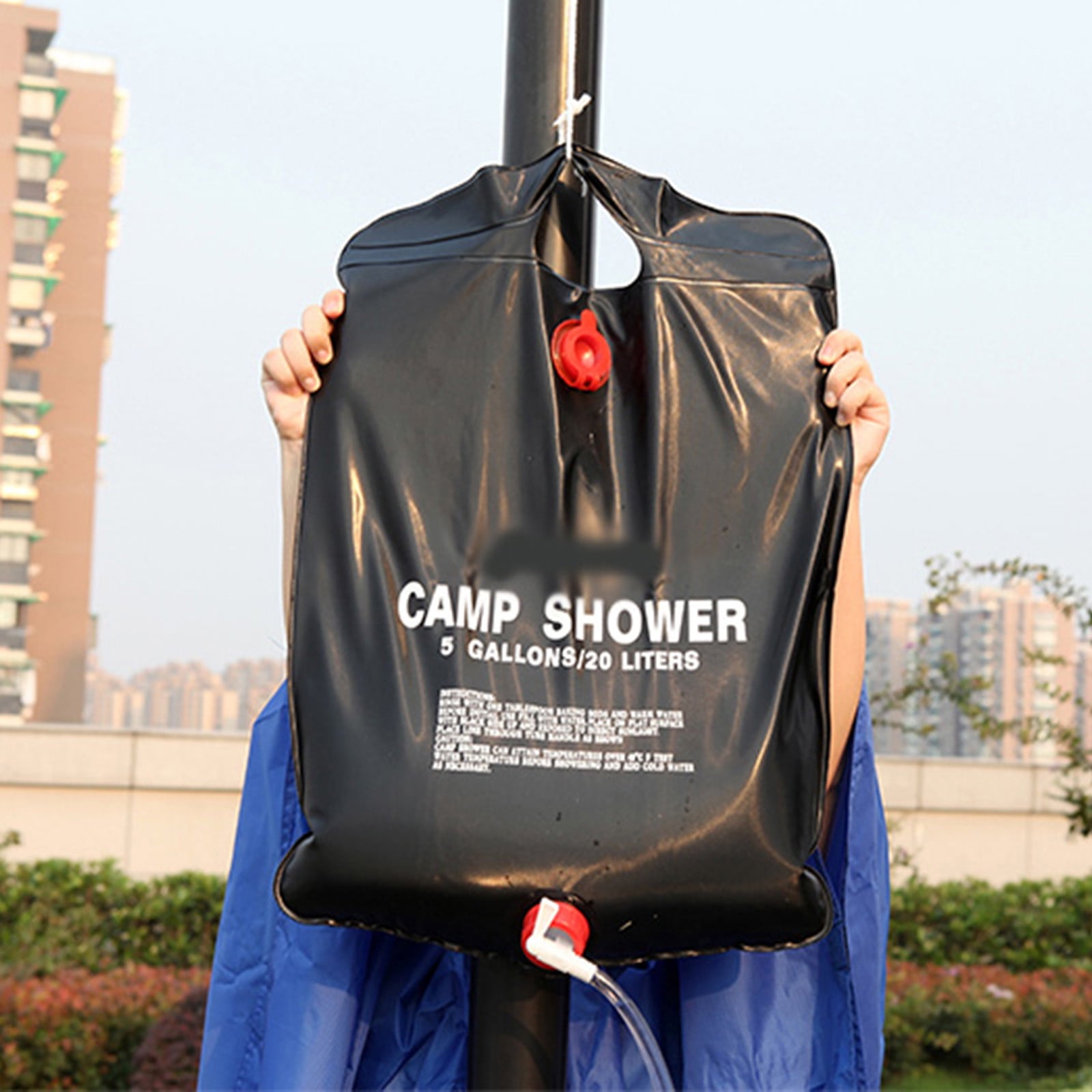 Camping Essentials Shower Bag Solar Heating Premium Camping Shower Bag With Removable Hose Shower Head For Climbing Hiking Fishing Hunting Beach Trips Camping Accessories Travel Essentials Walmart