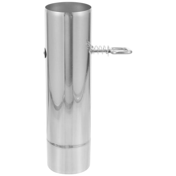 Camping Exhaust Pipe Straight Chimney Flue Stove Tube with Damper Flexible Adjustable Accessories Heating