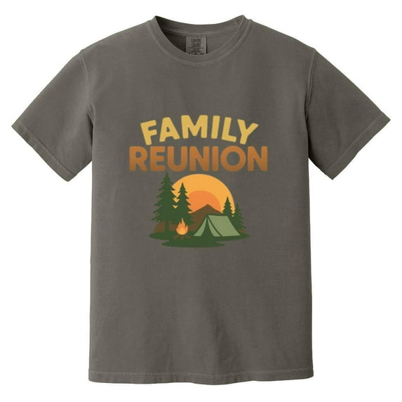 Camping Family Reunion Outdoors Nature Adventure Matching Group Summer Fun Comfort Color T-Shirt, Unisex, up to size 4XL