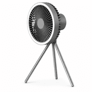 Rechargeable Camping Fan with Lantern, Tripod, and Power Bank
