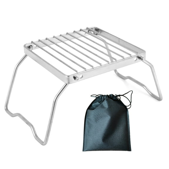 Camping Fires Pit Folding Campfire Grills Stainless Steel Camping Stove Grills Rack Outdoor Cooking Equipment Enduring